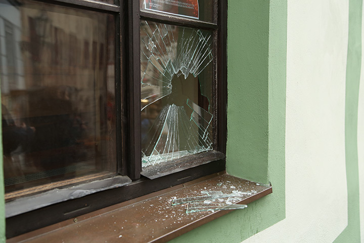 A2B Glass are able to board up broken windows while they are being repaired in Longfield.